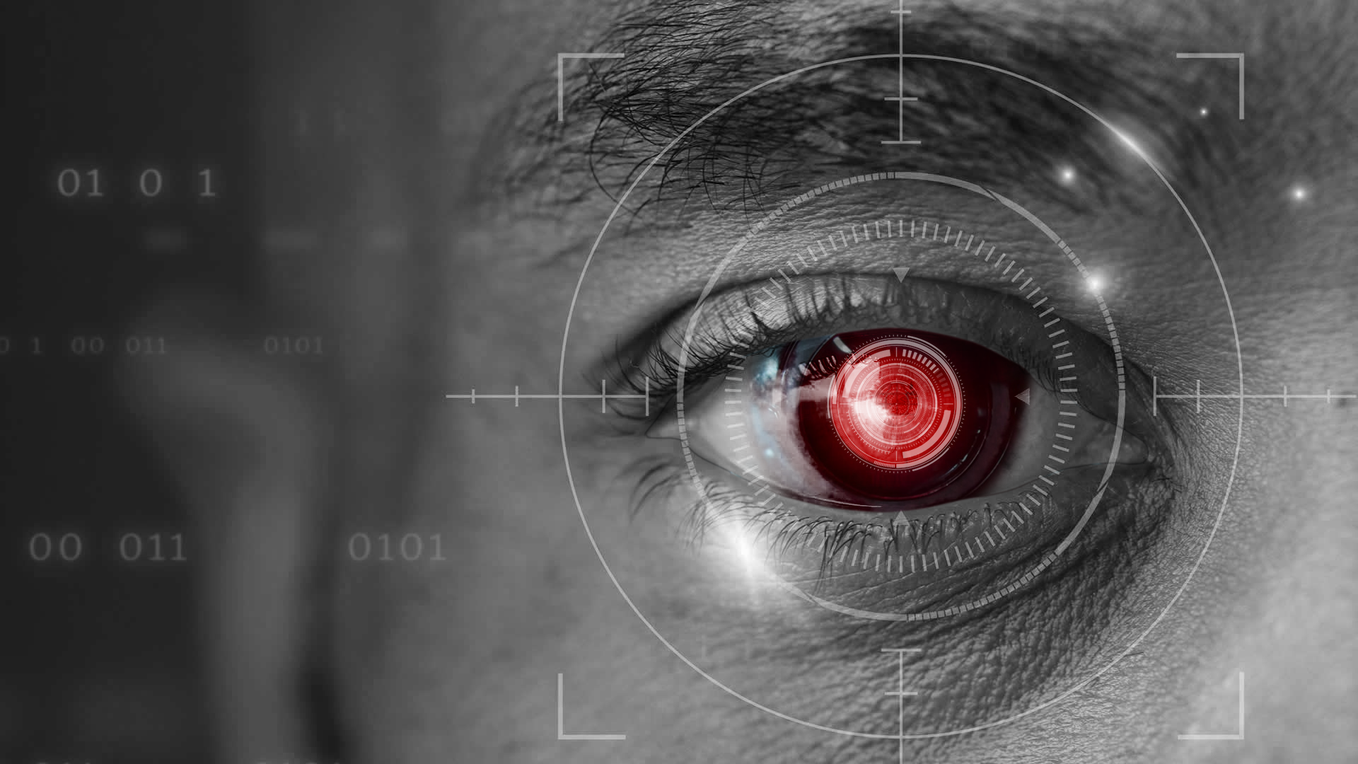 Digitales Sicherheitsscanning als Symbol fuer praeventive Sicherheitsarbeit